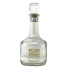 Vintage Jack Daniels Old No. 7 Glass Bottle Decanter Tribute to TN Bottling No 3