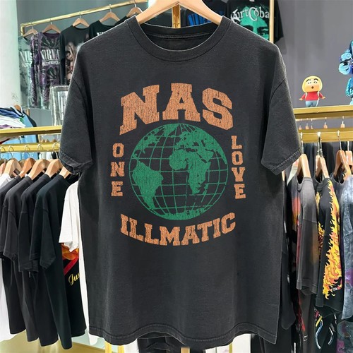 Nas illmatic washed shirt - nas,