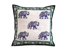 Cotton Quilted Blue Elephant