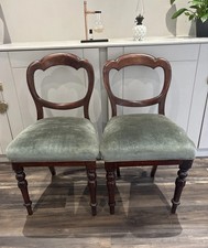 Pair Of 2 Mahogany Balloon