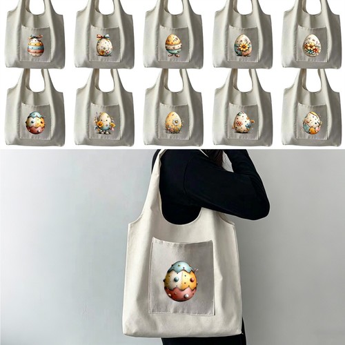 Printed whimsical egg art - egg,