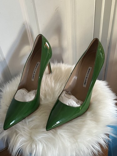 Manolo blahnik olive green - manolo,