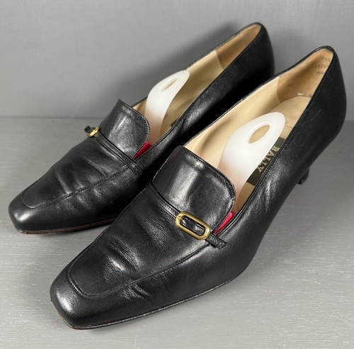 Vintage bally black leather - black,