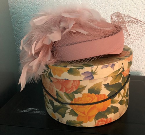 Vintage blush pink feather - blush,