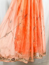 Vintage organza sheer beaded