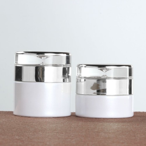 Empty glass jar for creams - glass,
