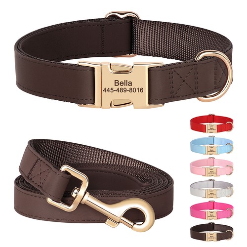 Soft leather personalised dog - personalised,