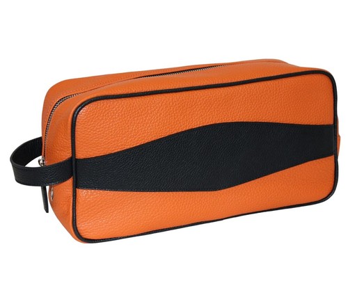 Leather shoe bag toiletry - shoe,