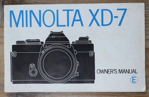 Genuine minolta owner - owner's, /