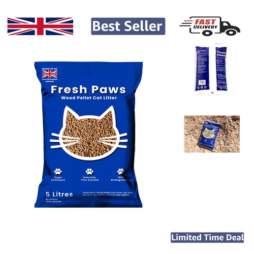 Wood pellet cat litter - wood,