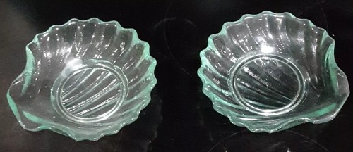 Glass dishes desert prawn - glass,