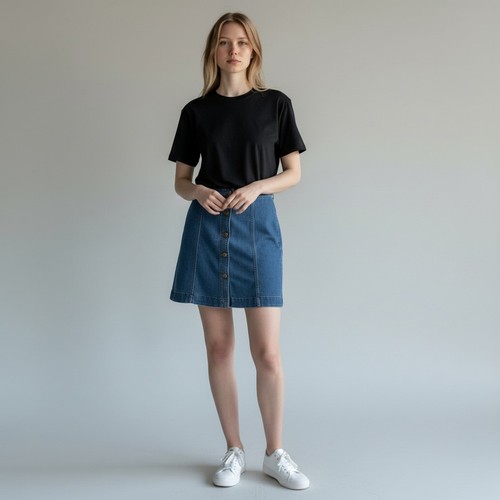 Chaps denim button - denim,