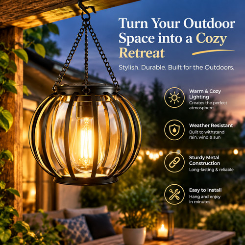Solar hanging lanterns - hanging,