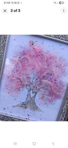 Sprakle pink tree silver love - pink,