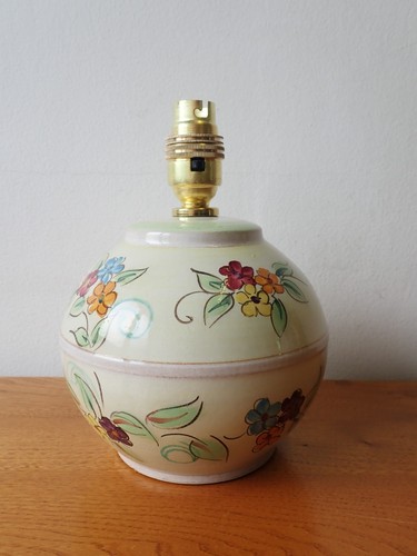 Vintage floral pottery table