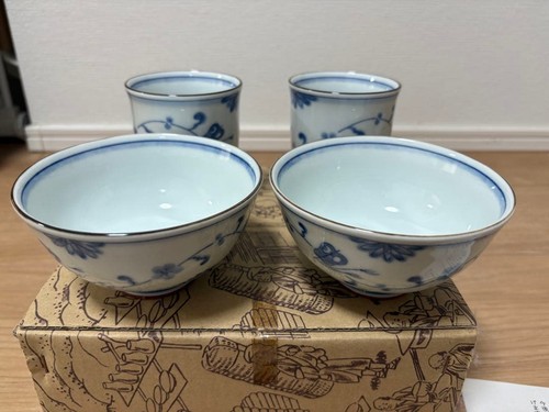 Blue white floral pottery - floral,