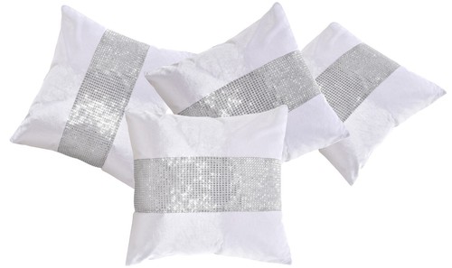 Velvet diamante cushion - 4,