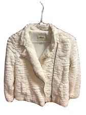Girls White Dress Furry Coat