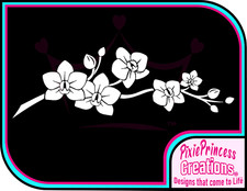 Flower C Orchid Vinyl Sticker