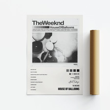 The Weeknd, House of Balloons Album Art Poster, Print, Music, Tracklist