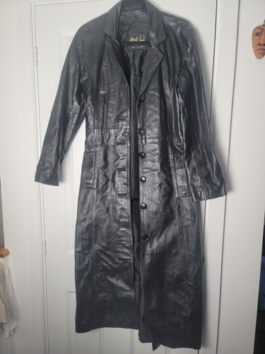 Women genuine black leather - black,