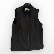 Orvis Gilet Mens Large Black Fishing Zip Mesh Lining Outdoors Vest Lightweight