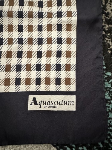 Aquascutum vintage 100 silk - aquascutum, 100%