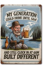 Beer Tin Sign Funny Metal Wall