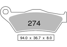 Organic front brake - pair, pads