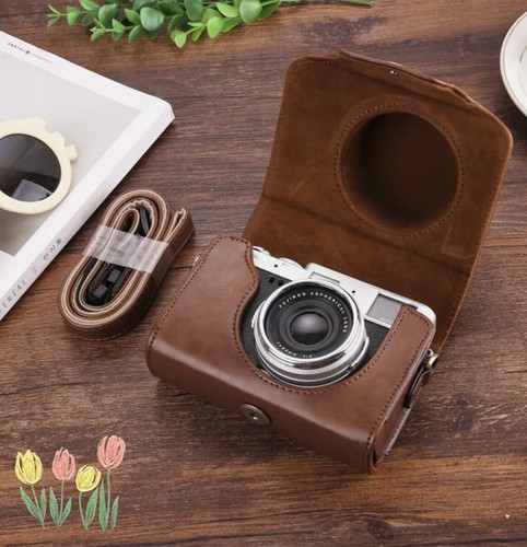 Leather camera full - full, bag