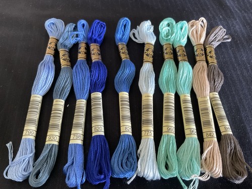 Dmc threads 2 blues - x,