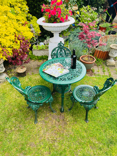 Victorian green heavy - heavy, cast