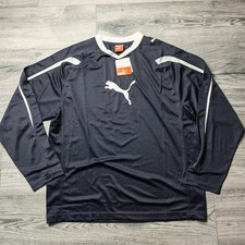 Puma Power Cat 5.10 Long Sleeve Training Tee Men's Size Large Navy New With Tags