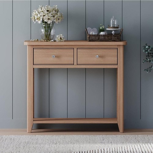 Solid oak console hall - console, table