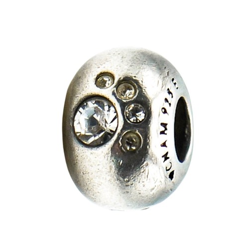 Chamilia crystal paw - crystal, sterling