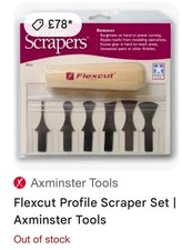 Flexcut Profile Scraper Set with Handle