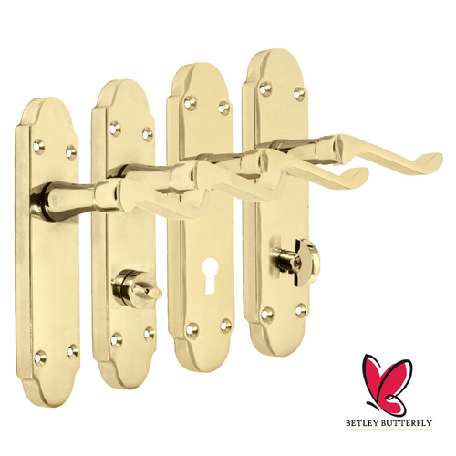 Door handle modern scroll - handle,
