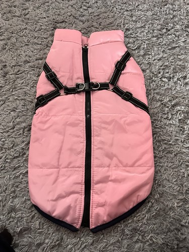 Pink fleece lined - dog, coat