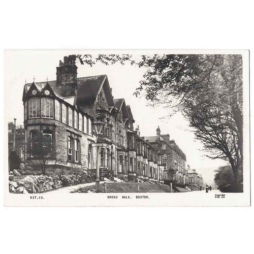 Buxton broad walk - buxton, postcard