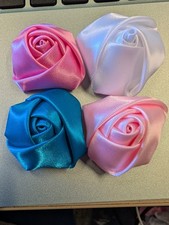 5 x Large Ribbon Roses Buds