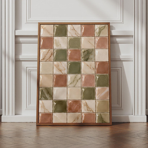Marble mosaic tile - marble, pattern