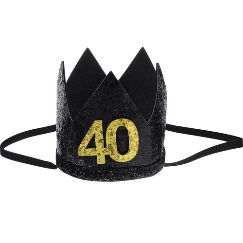 Black gold crown birthday - gold,
