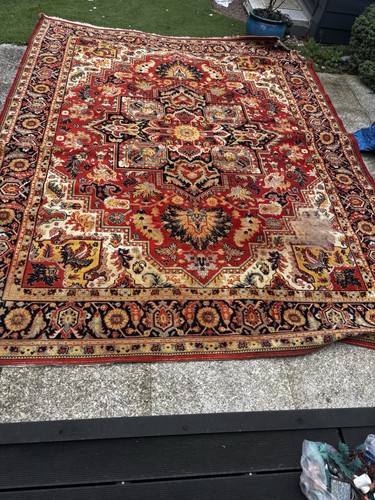 Vintage large heriz rug - vintage,