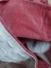 vintage Pink Velour Curtains 160 X 180 Cm  washable 