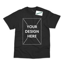 Custom Design Your Image Here DTG Printed Men's fit or Ladies Fitted T-Shirt