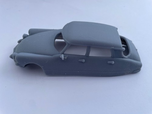 Scalextric type resin slot car - resin,