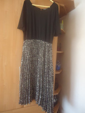 Boohoo Black Elastic Waist Dress Size 18 **