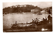 TORQUAY  SUBMARINE    LOADING TORPEDO   RP   PU  1914