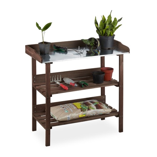 Plant table wooden - table,