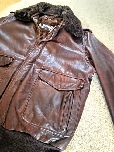 Vintage schott leather flyer - leather,